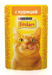 Friskies консервы для кошек с курицей пауч 85 гр.